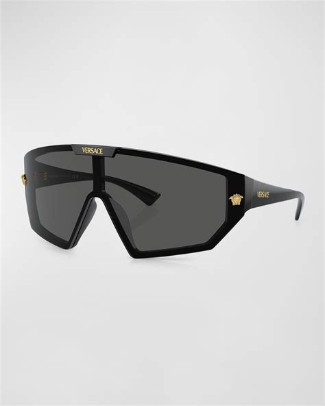 Versace Men's Ve4461 Medusa Horizon Shield Sunglasses